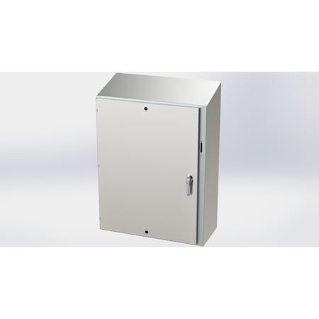 Saginaw Control & Engineering 3 Point Latch with Padlock Handle Electrical Enclosures, 48 in H, 16 in D, 37.38 in W SCE-48XEL3716SSST